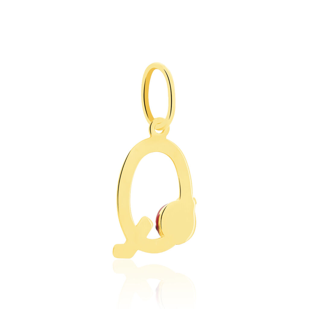Pendentif Helidie Coccinelle Lettre Or Jaune - Pendentifs Enfant | Histoire d’Or