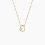 Collier Galen Argent Dor&eacute; A L'Or 750/1000 Oxyde De Zirconium - Colliers Femme | Histoire d&rsquo;Or