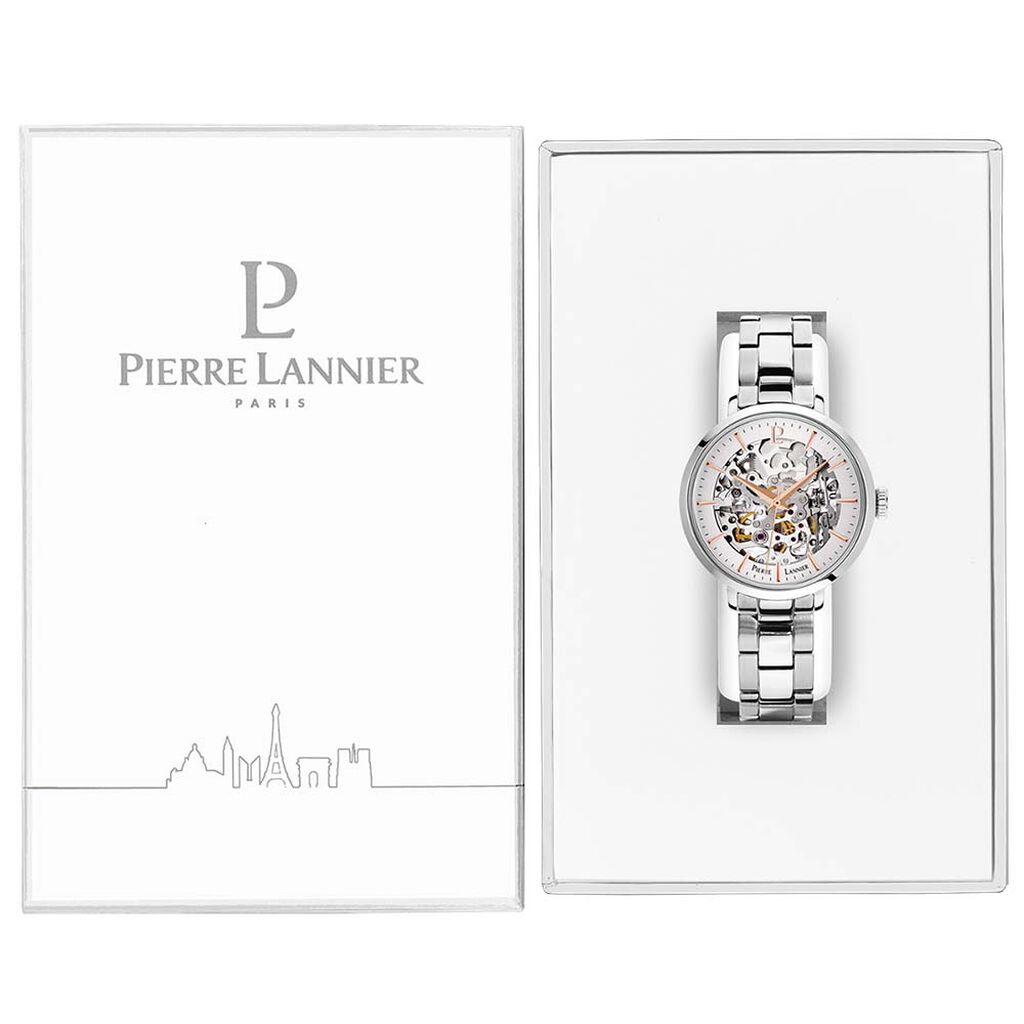 Montre Pierre Lannier Automatique 35 Acier Argenté - Montres Femme | Histoire d’Or