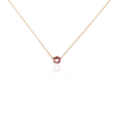 Collier Pavel Argent Rose Oxyde De Zirconium - Colliers fantaisie Femme | Histoire d&rsquo;Or
