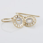 Boucles D'oreilles Pendantes Thallya Or Jaune Oxyde De Zirconium - Boucles d'oreilles pendantes Femme | Histoire d&rsquo;Or