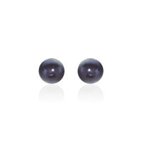 Boucles D'oreilles Puces Micaelle Teintees Or Jaune Perle De Culture