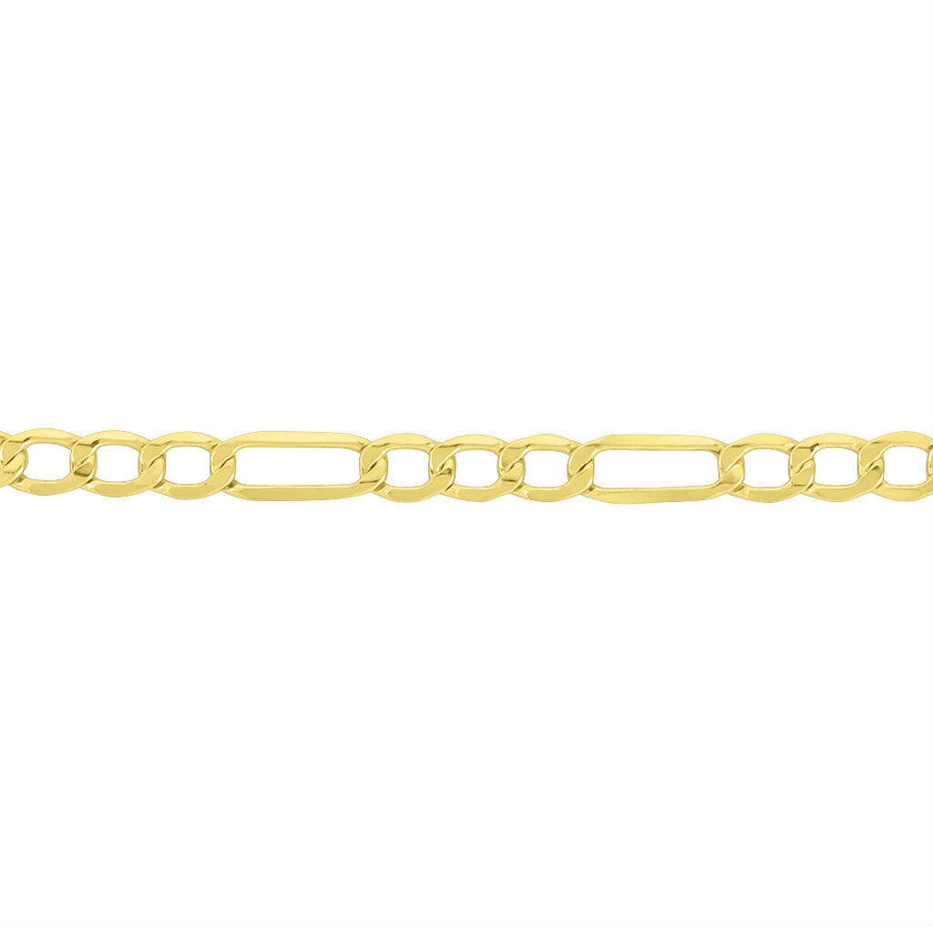 Collier Or Jaune Maille Alternée 1/3 - Chaines Femme | Histoire d’Or