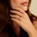 Bague Aphrodite Ld Platine Blanc Diamant Synth&eacute;tique - Bagues solitaires Femme | Histoire d&rsquo;Or