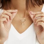 Collier Attrape Reves Plaque Or Jaune Pierre De Synthese - Colliers Femme | Histoire d&rsquo;Or