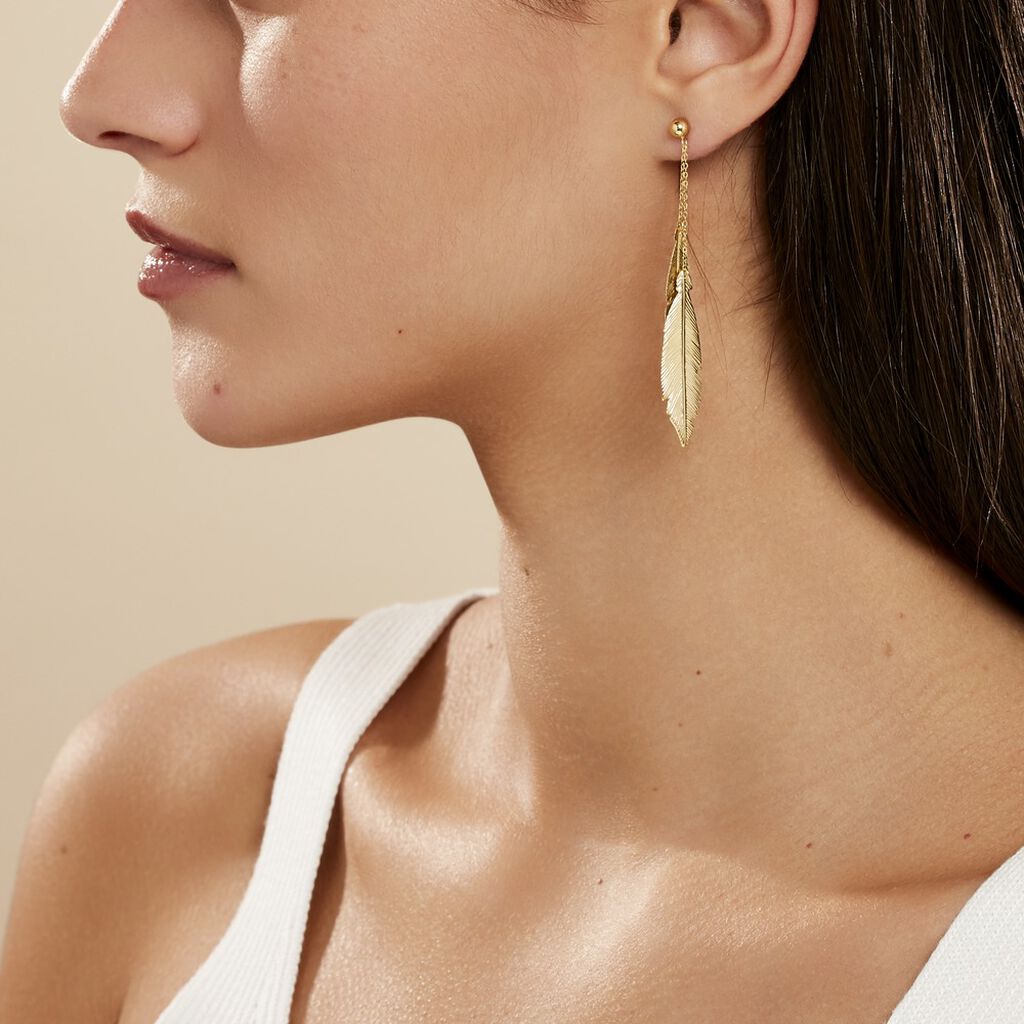 Boucles D'oreilles Pendantes Soline Or Jaune - Boucles d'oreilles pendantes Femme | Histoire d’Or