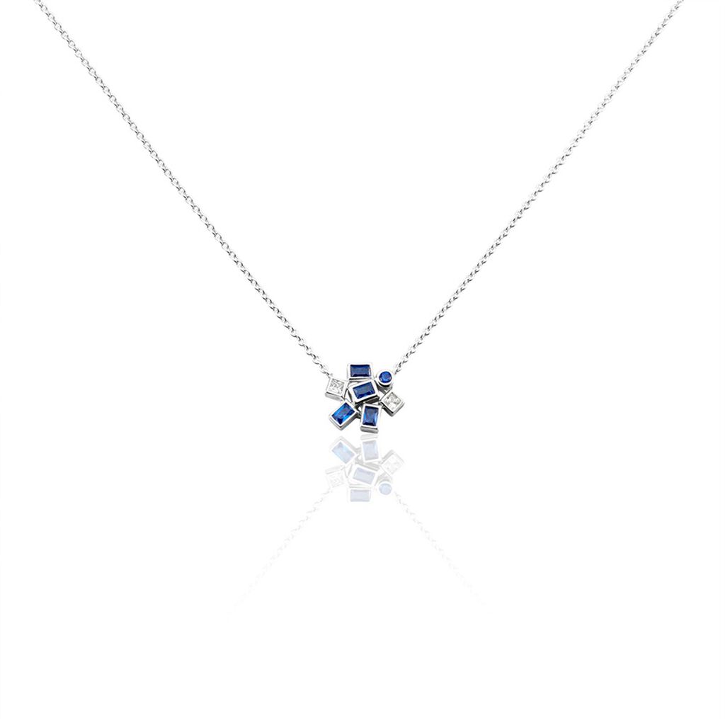 Collier Argent Iban Spinelles Oxydes De Zirconium - Colliers fantaisie Femme | Histoire d’Or