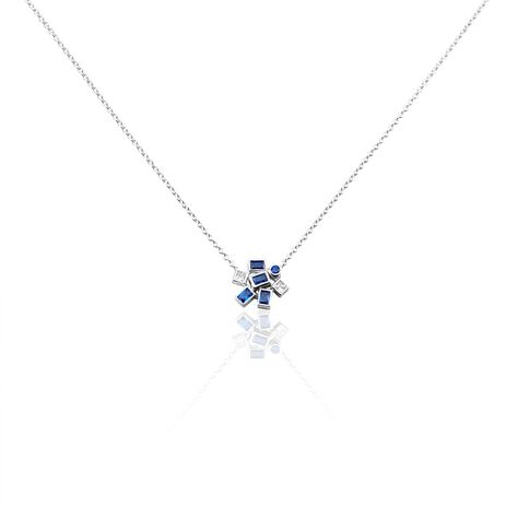 Collier Argent Iban Spinelles Oxydes De Zirconium - Colliers fantaisie Femme | Histoire d’Or