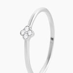 Bague Lysandra Argent Blanc Oxyde De Zirconium - Bagues avec pierre Femme | Histoire d&rsquo;Or