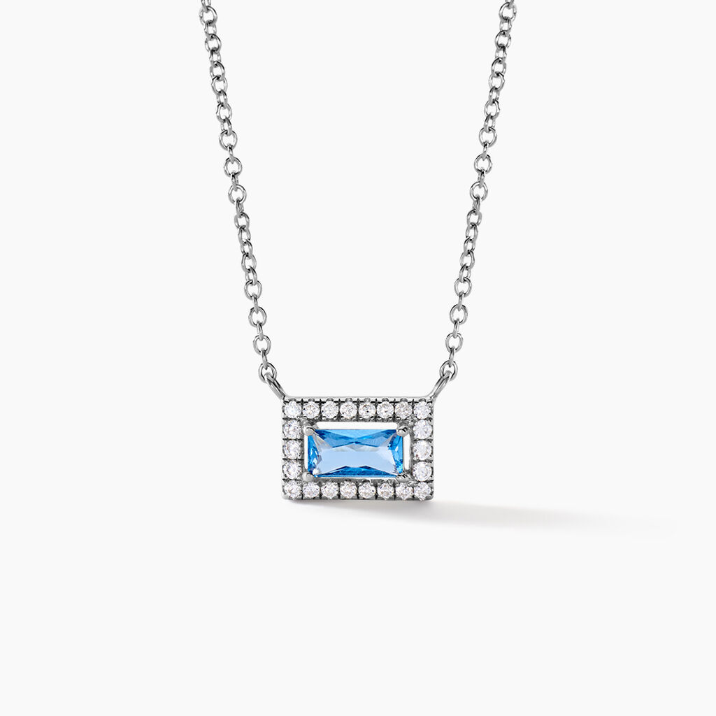 Collier Laurine Argent Blanc Oxyde De Zirconium - Colliers fantaisie Femme | Histoire d’Or