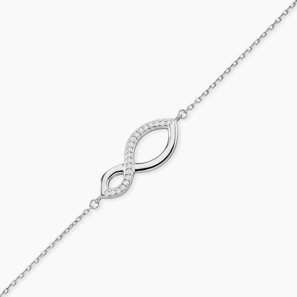 Bracelet Odile Argent Blanc Oxyde De Zirconium - F&ecirc;te des m&egrave;res Femme | Histoire d&rsquo;Or