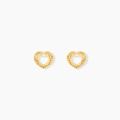 Boucles D'oreilles Puces Himelinda Or Jaune - Clous d'oreilles Femme | Histoire d’Or