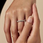 Demi Alliance Eloise Platine Blanc Diamant - Bijoux Femme | Histoire d&rsquo;Or