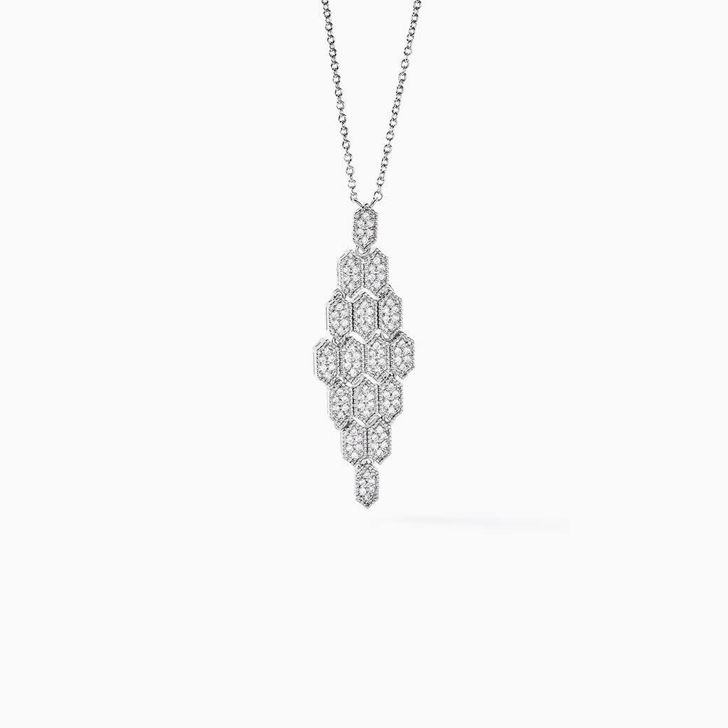 Collier Versailles Argent Blanc Oxyde De Zirconium - Colliers Femme | Histoire d’Or