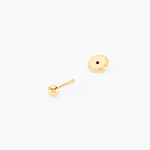 Boucles D'oreilles Puces Or Jaune Fidelia - Clous d'oreilles Famille | Histoire d&rsquo;Or