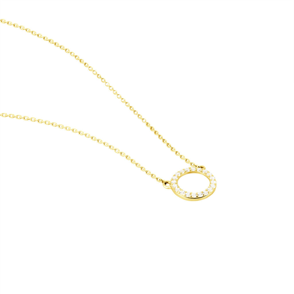 Collier Lim Or Jaune Oxyde De Zirconium - Colliers Femme | Histoire d’Or