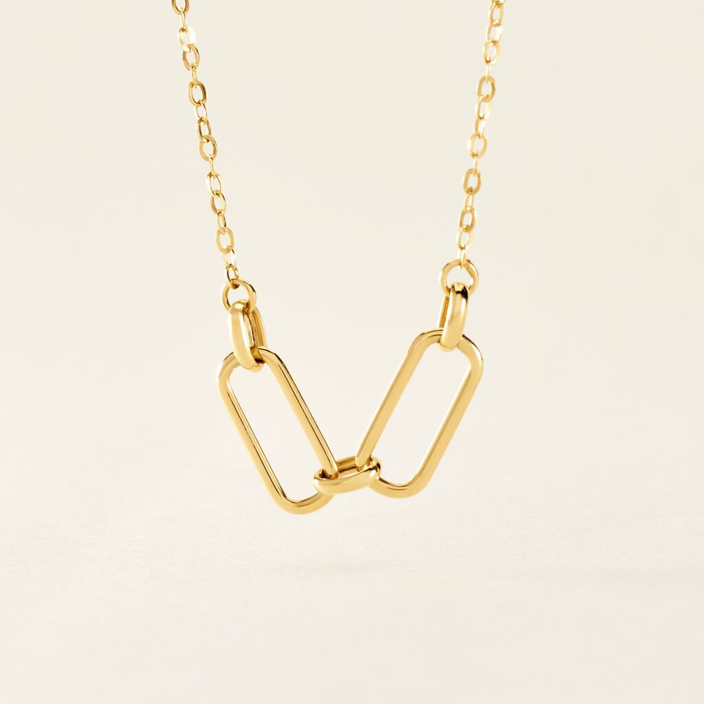 Collier Escape Or Jaune - Bijoux sans pierre Femme | Histoire d&rsquo;Or
