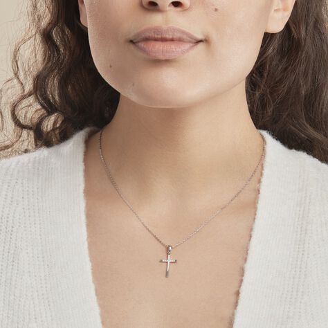 Collier Chirsta Argent Blanc Oxyde De Zirconium - Colliers fantaisie Femme | Histoire d’Or