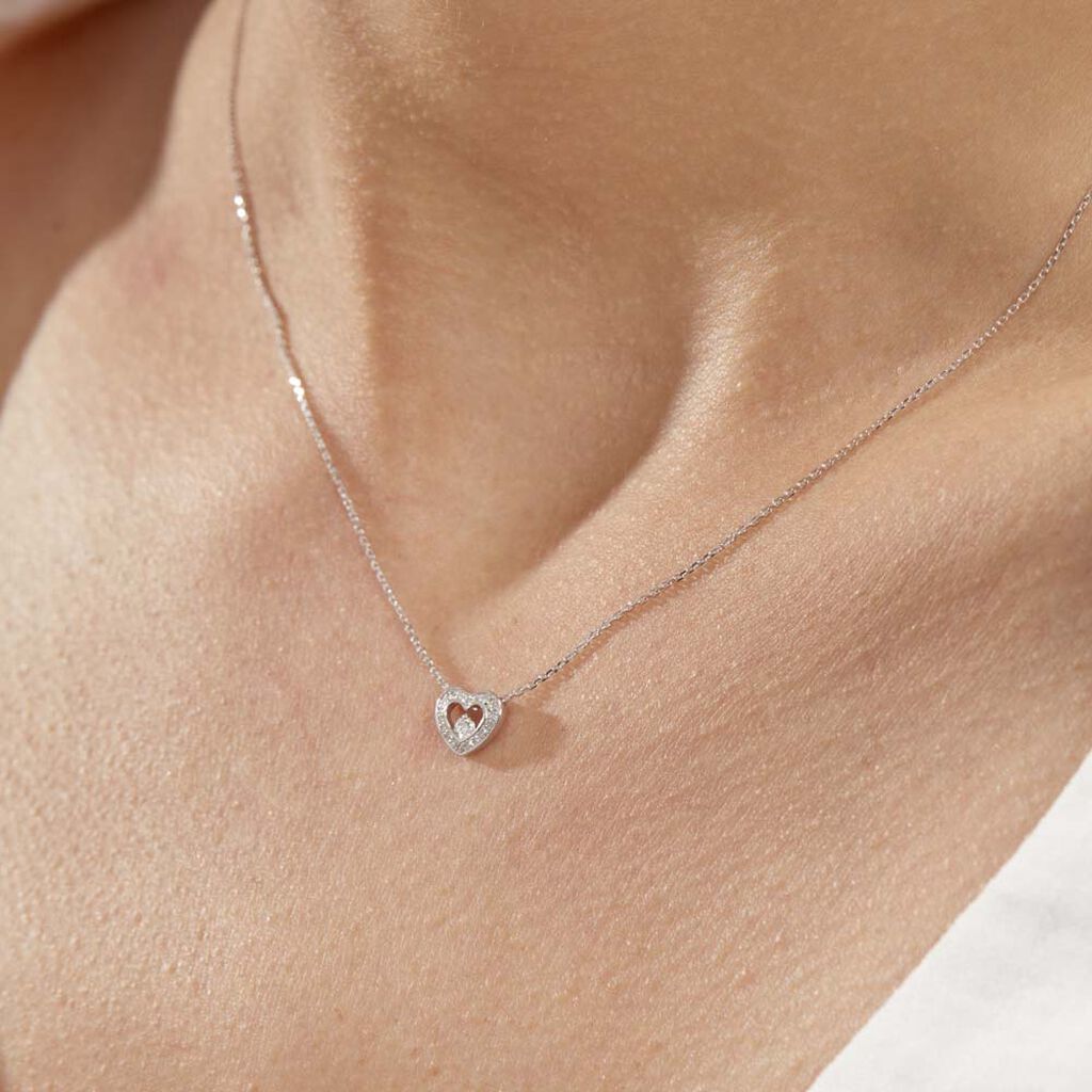 Collier Purete Or Blanc Diamant - Colliers Femme | Histoire d’Or