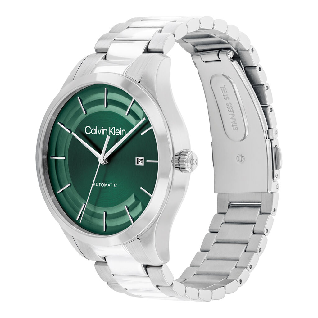 Montre Calvin Klein Iconic Automatic Vert - Id&eacute;es cadeaux Homme | Histoire d&rsquo;Or