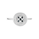 Bague Elfidiane Or Blanc Diamant - Bagues solitaires Femme | Histoire d&rsquo;Or