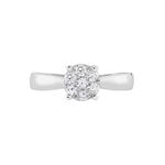 Bague Solitaire Charlene Or Blanc Diamant Synthetique - Bagues solitaires Femme | Histoire d&rsquo;Or