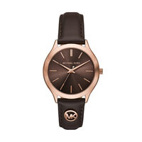 Montre Michael Kors Slim Runway Marron