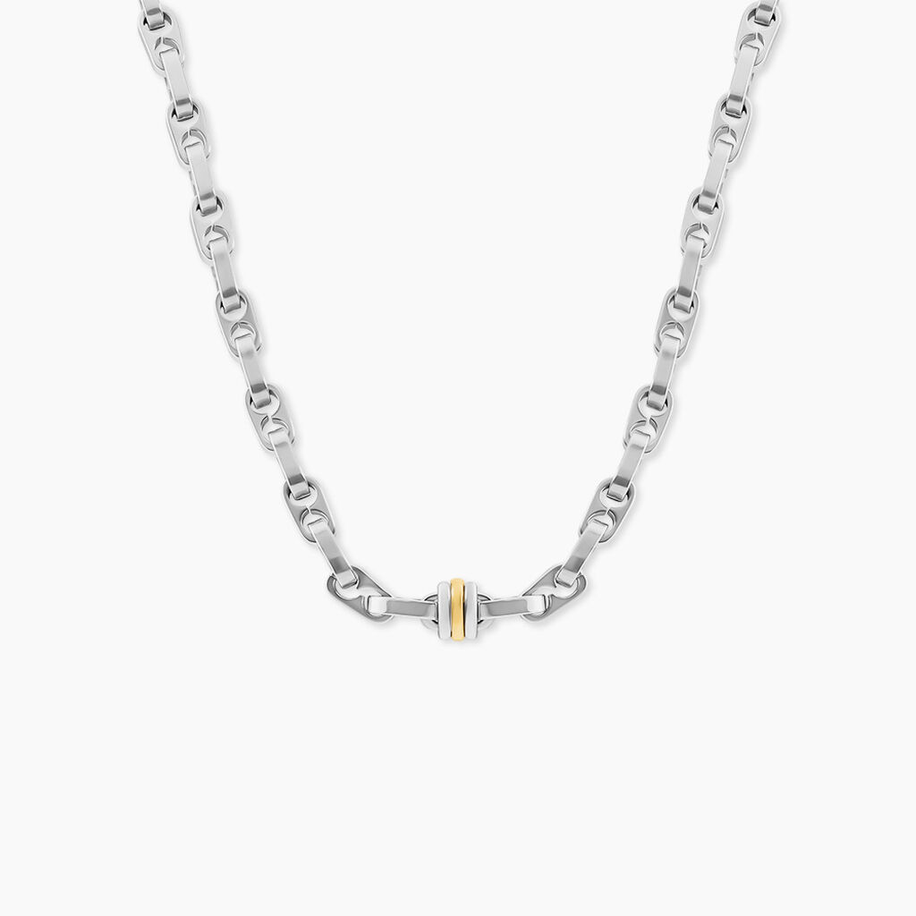 Collier Astrig Or Acier Bicolore - Colliers Homme | Histoire d&rsquo;Or
