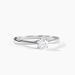 Bague Solitaire Fiona Or Blanc Diamant Synthetique - Bagues solitaires Femme | Histoire d&rsquo;Or