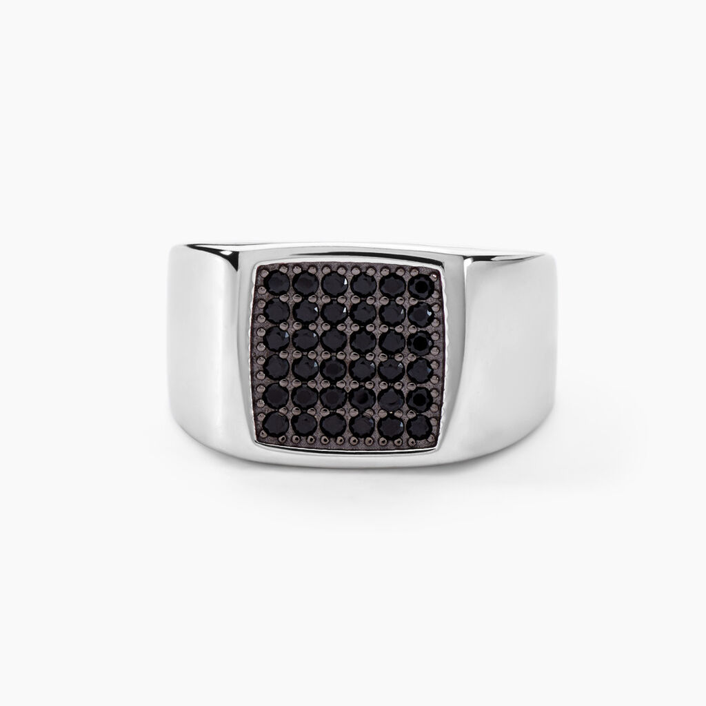 Bague Otylia Argent Blanc Oxyde De Zirconium - Chevalières Famille | Histoire d’Or