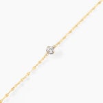Bracelet Or Jaune Luminae Oxyde De Zirconium - Bracelets Femme | Histoire d&rsquo;Or