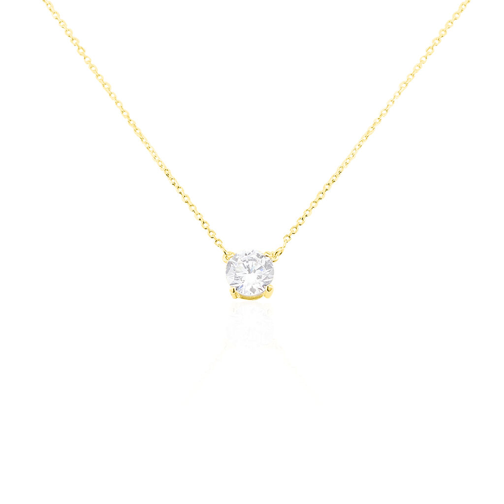 Collier Ponama Or Jaune Oxyde De Zirconium - Colliers Femme | Histoire d’Or