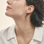 Boucles D'oreilles Puces Domitia Or Blanc Diamant - Clous d'oreilles Femme | Histoire d&rsquo;Or