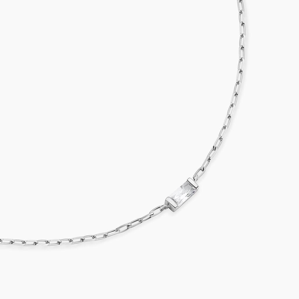 Collier Nigelle Argent Blanc Oxyde De Zirconium - Nouveautés Femme | Histoire d’Or