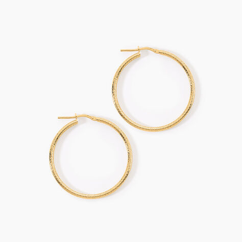 Cr&eacute;oles Ulrica Argent Dor&eacute; A L'Or 750/1000 - Boucles d'oreilles cr&eacute;oles Femme | Histoire d&rsquo;Or