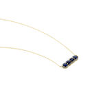 Collier Margaux Or Jaune Saphir Diamant - Colliers Femme | Histoire d&rsquo;Or