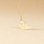 Collier Benedicte Message Or Jaune - Colliers Bapt&ecirc;me Enfant | Histoire d&rsquo;Or