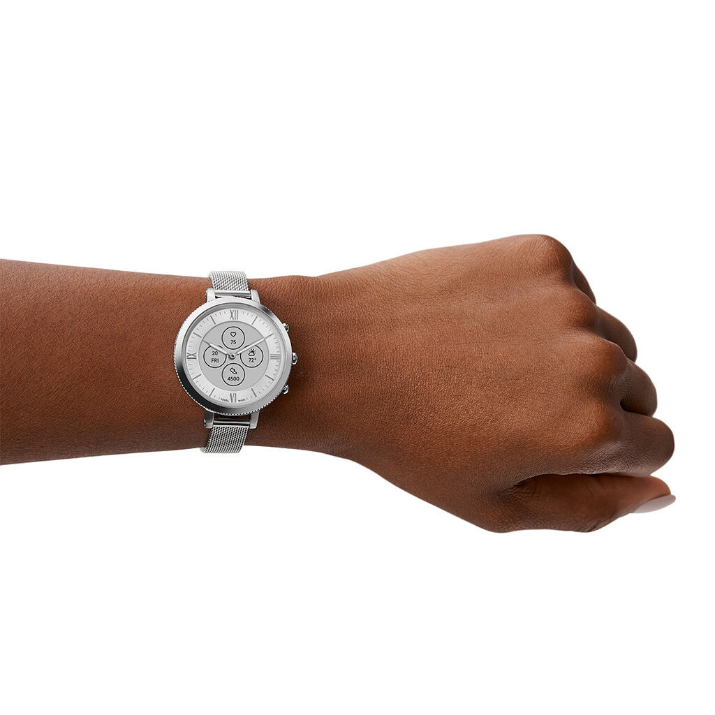Montre Fossil Hybride Monroe Hybrid Hr Argenté - Montres Femme | Histoire d’Or