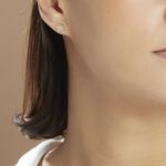 Boucles D'oreilles Puces Terry Or Jaune Calcedoine Et Oxyde - Clous d'oreilles Femme | Histoire d&rsquo;Or