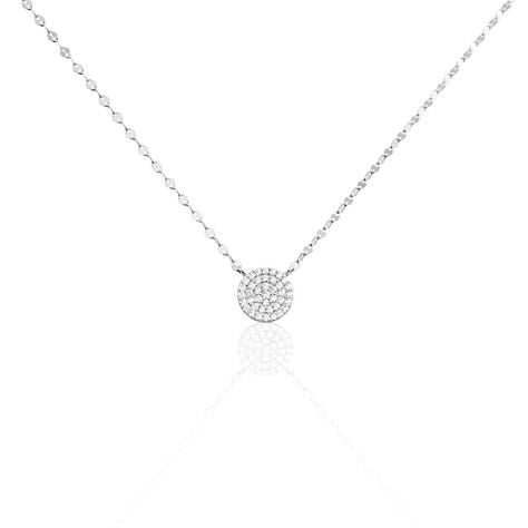 Collier Argent Blanc Turin Oxydes De Zirconium - Colliers fantaisie Femme | Histoire d&rsquo;Or