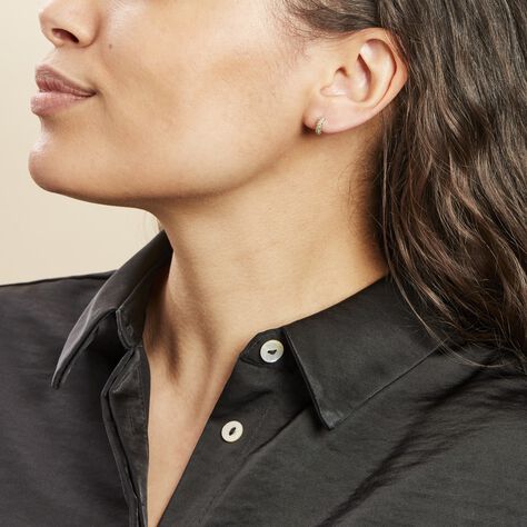Créoles Plaqué Or Jaune Piha Oxydes De Zirconium - Boucles d'oreilles créoles Femme | Histoire d’Or