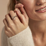 Bague Naomie Argent Blanc - Bagues fantaisie Femme | Histoire d&rsquo;Or