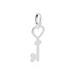 Pendentif Fatilia Clef Coeur Or Blanc - Pendentifs Femme | Histoire d’Or