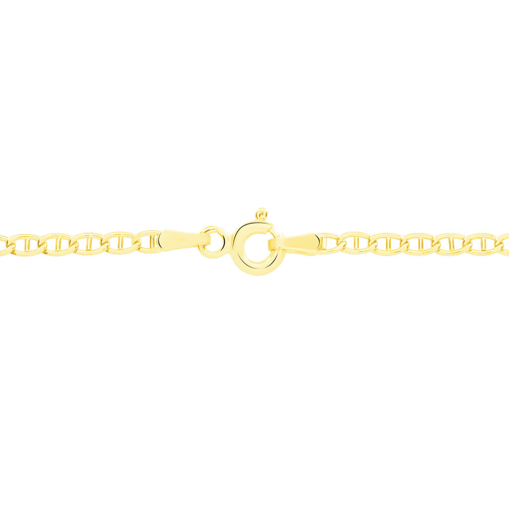 Collier Or Jaune Capucin Maille Marine - Chaines Femme | Histoire d&rsquo;Or