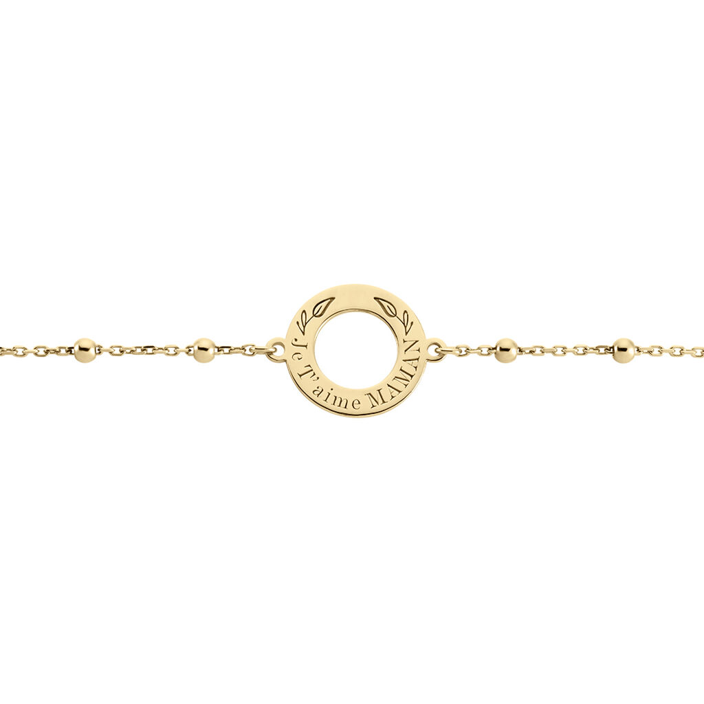 Bracelet Savas Plaqu&eacute; Or Jaune - F&ecirc;te des m&egrave;res Femme | Histoire d&rsquo;Or