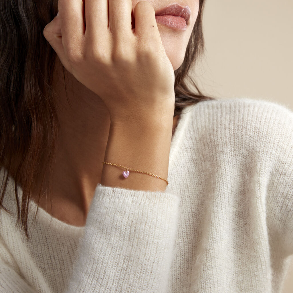 Bracelet Crush Plaqué Or Jaune Oxyde De Zirconium - Bracelets Femme | Histoire d’Or