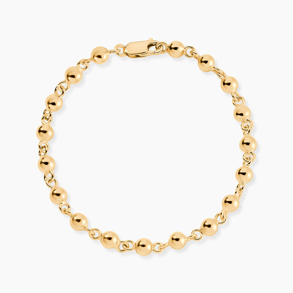 Bracelet Diona Maille Boule Or Jaune - Bracelets cha&icirc;ne Femme | Histoire d&rsquo;Or