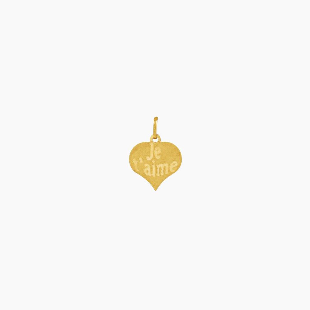 Pendentif Eudocie Coeur Message Or Jaune - Pendentifs Femme | Histoire d&rsquo;Or