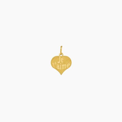 Pendentif Eudocie Coeur Message Or Jaune - Pendentifs Femme | Histoire d&rsquo;Or
