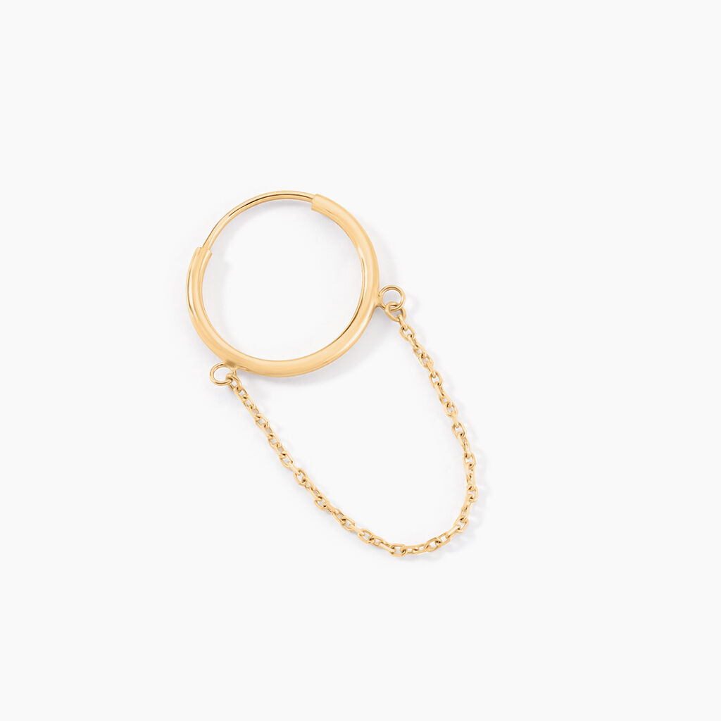 Créoles Britton Or Jaune - Boucles d'oreilles créoles Femme | Histoire d’Or
